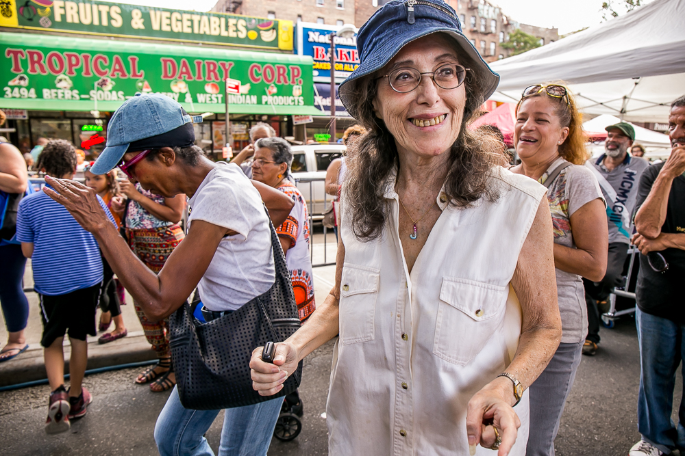 STOPPING BY THE fall festival was the Norwood News' Judy Noy. 