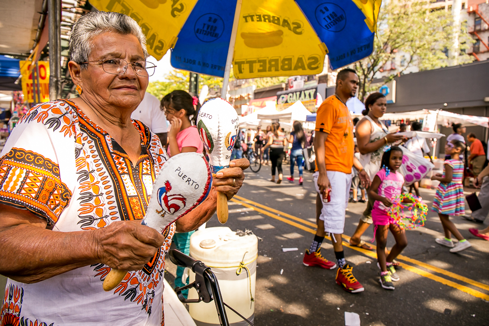 WITH SOME CHEERY maracas, this spectator came prepared at the Fall Festival. 