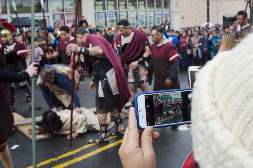 SPECTATORS DOCUMENT THE event with their phones and cameras. Photo by Jenny Sharp