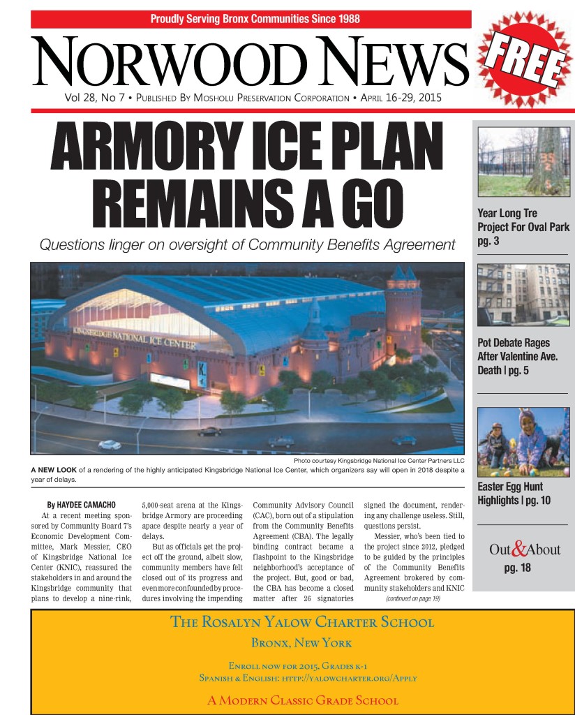 Norwood News Vol. 28 No. 8 Front Page