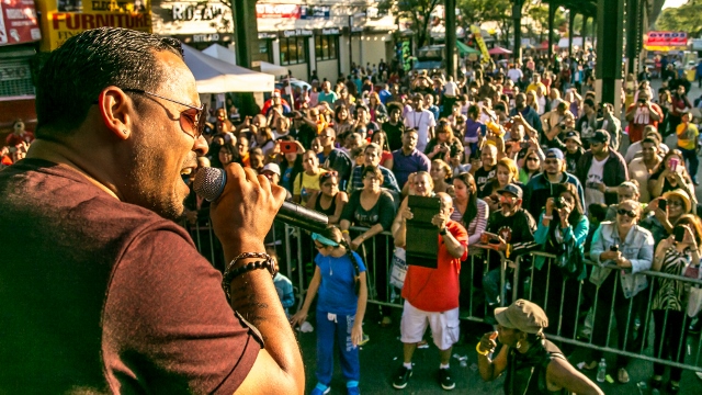 George LaMond at the Jerome-GunHill BID 13th Annual Fall Festival. September 20 2014